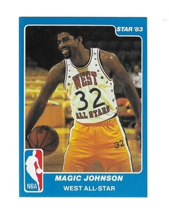 1983 Star Magic Johnson NBA All Star Game Card #18 - Picture 1 of 2
