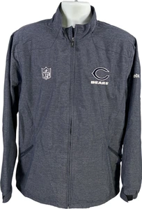 Chaqueta cortavientos Reebok Onfield para hombre azul NLF Chicago Bears cremallera completa - L - Imagen 1 de 4