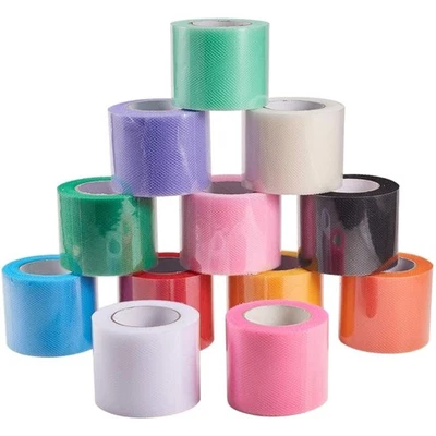 Soft Lightweight Rainbow Tulle Fabric Rolls - Perfect for Wedding & Party Decor - Image 1 of 4