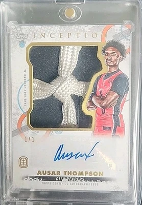Ausar Thompson 2022 Topps Inception OTE Jumbo Shoe Lace Game Worn Auto #1/1 - Image 1 of 3