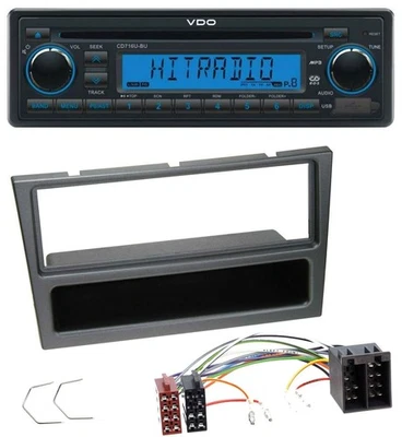 VDO AUX MP3 1DIN CD USB Autoradio für Opel Corsa C Meriva Signum Vectra C 2000-2 - Bild 1 von 4