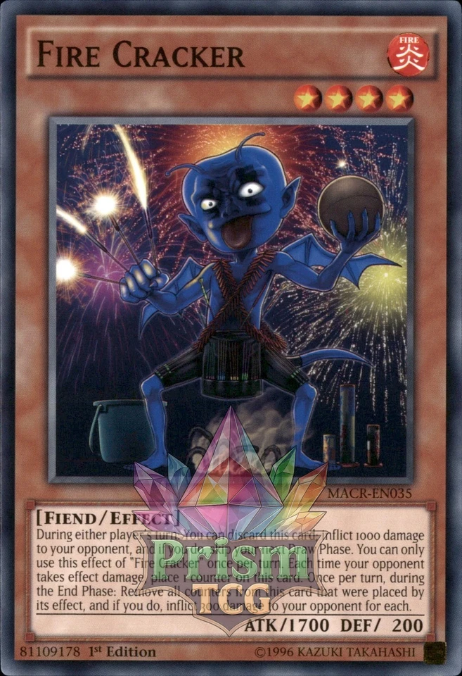 1st Ed Fire Cracker MACR-EN035 Yugioh - Image 1 of 1