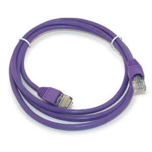 5ft Cat5E Ethernet RJ45 Patch Cable  Stranded  Snagless Booted  PURPLE - Picture 1 of 2