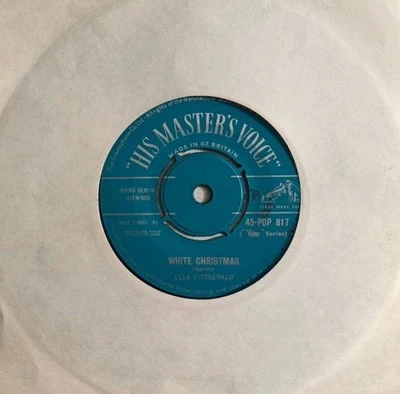 Ella Fitzgerald-White Christmas Vinyl 7" Single.1960 HMV 45 POP 817. - Image 1 of 4