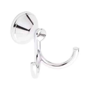 Double Hook for Bath Robe and Towel Chrome with Mounting Hardware - Picture 1 of 8