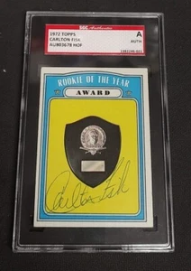 Carlton Fisk Signed Autograph 1972 Topps #625 SGC COA  - Picture 1 of 2