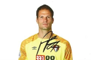 FOTO RETRATO BOURNEMOUTH: ASMIR BEGOVIC FIRMADA 6x4 2018/2019 + certificado de autenticidad - Imagen 1 de 1