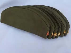 Sowjetische Armee Stern Seitenmütze Russland Garnison Felddienst Mütze Vintage Militär Überschuss - Bild 1 von 9