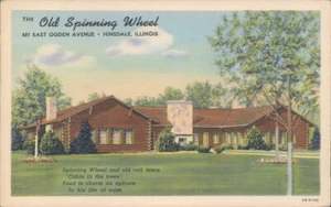 Postal de Hinsdale, Il The Old Spinning Wheel 421 E Ogden Avenue Hinsdale, IL. - Imagen 1 de 2