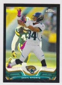 2013 Topps Chrome Black Bordered Refractor 258/299 Cecil Shorts #48 Jaguars - Picture 1 of 2