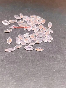 Natural Rose Quartz Faceted Marquise Cut 6x3 MM Calibrated Size Loose Gemstone E - Picture 1 of 7