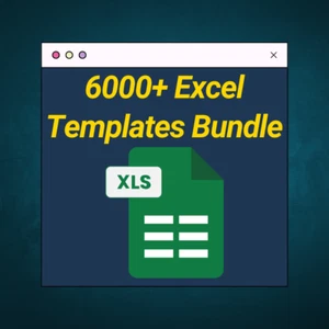 6000+ Excel Templates Bundle | Business, Budgeting, Finance, Project Management - Picture 1 of 1