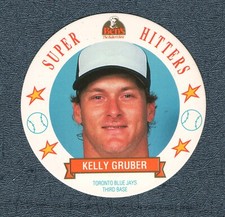 Kelly Gruber 1992 Ben's Bread Baseball Super Hitters Toronto Blue Jays Disc #5