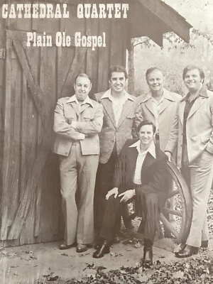 THE CATHEDRAL QUARTET Plain Ole Gospel 1975 M- LP+bonus CD TESTED rare yellow lb - Image 1 of 4