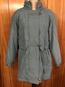 Braetan Parka Jacket Coat Womens Puffer Gray Warm Lined Zipper Nylon Polyester M - Picture 1 of 12