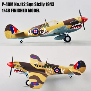 P-40M No.112 Sqn Sicilia 1943 1/48 avión terminado avión modelo fácil sin fundición a presión - Imagen 1 de 7