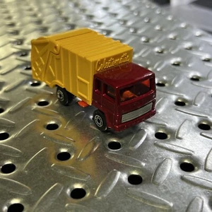 Matchbox Superfast #36 Garbage REFUSE TRUCK metallic red & yellow diecast MINT - Picture 1 of 8