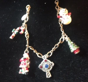 Christopher Radko Christmas charm bracelet silver - Picture 1 of 1