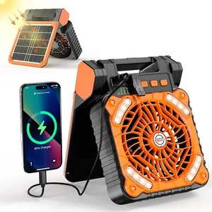4 Speed Portable Camping Fan, Rechargeable Battery Operated Fan,Portable Desk Fa - Picture 1 of 7