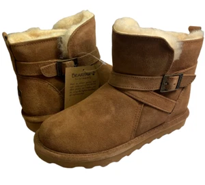 R2F2 BEARPAW Emersyn Hickory Suede Water Resistant Boot Women's 8M - Picture 1 of 6