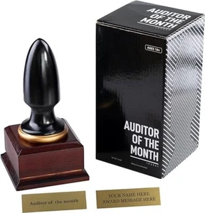Auditor des Monats Stecker Throphy anpassbare Plakette lustig Halloween Requisite Geschenk - Bild 1 von 12