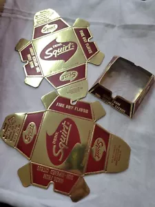 1962 Vintage Squirt Soda Ad Cardboard Gold Folding Ashtray Lot (3) Nice! NOS - Picture 1 of 7
