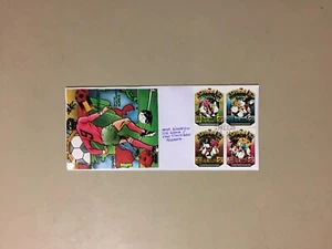 Espana '82 SOCCER World Championship cover with block of four stamps and picture - Imagen 1 de 1