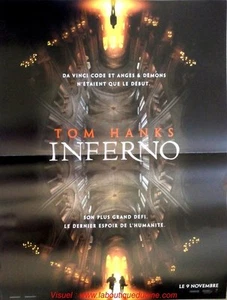 INFERNO Affiche Cinéma / Movie Poster 60x40 TOM HANKS - Imagen 1 de 1