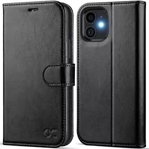 Portafoglio Flip con Porta Carte Cavalletto Custodia Telefono 6.1" per Iphone 12/12 Pro - Foto 1 di 12