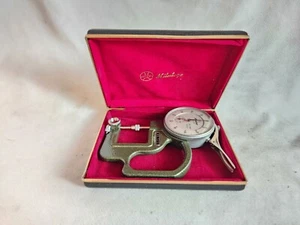 Mitutoyo 7312 Dial Thickness Gage 0-.8" Range .001" Graduation W/Case 2 Tips  - Picture 1 of 12