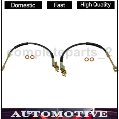Brake Hydraulic Hose Fits 1987-1989 Jeep Wrangler Dorman - First Stop 2pcs - Imagem 1 de 4