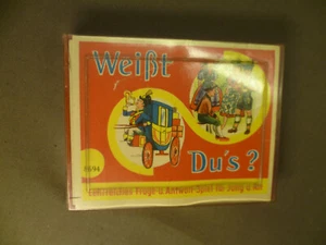 altes Kartenspiel "Weißt Du's" ... Frage- und Antwortspiel - Bild 1 von 7