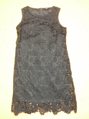 C&A Etui Spitzen Kleid Gr.44 schwarz Polyester gefüttert wie neu - Bild 1 von 4