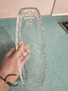 Crystal Tray Vintage, Beautiful Engraved - Picture 1 of 8