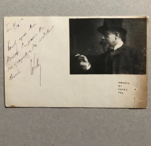 Willy  — envoi autographe — CPA — Carte de visite photographie Haweis and Coles - Bild 1 von 2