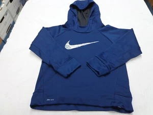 Nike Dri-Fit Boy's Blue Hoodie Size 7/L 6-7 Years - Picture 1 of 5