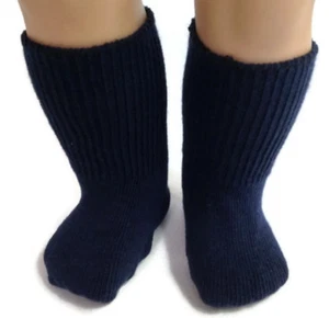 Navy Knit Sport Socks Clothes for 18 inch Girl Doll Accessories - Picture 1 of 5
