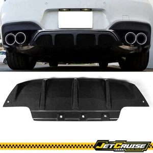Fits 12-17 BMW 6 Series F06 M6 V Style Carbon Fiber Rear Bumper Lip Diffuser CF - Picture 1 of 8
