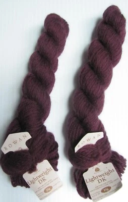 Rowan Lightweight DK 100% Wool Yarn  Color 659 Maroon Lot of 2 Skeins 146 yds - Image 1 of 3