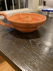 Shawnee Pottery Candleholder 3026 Orange - Picture 1 of 4