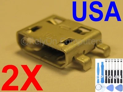 2x Lot Micro USB Charging Port Sync for Alcatel One Touch POP 7 P310A Tablet USA