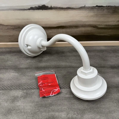 Rejuvenation Carson Gooseneck Sconce 12 in Matte White Scuffed NIB Read - Image 1 of 4