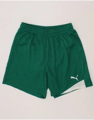 PUMA Boys Sport Shorts 11-12 Years Green Colourblock Polyester DG40 - image 1 of 3