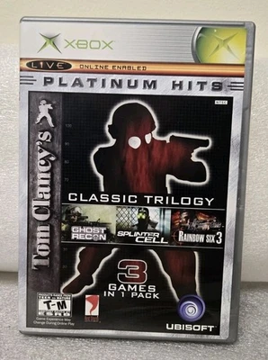 Tom Clancy's Classic Trilogy (Microsoft Xbox, 2004) - CiB w/ manual, Great!! - Image 1 of 4