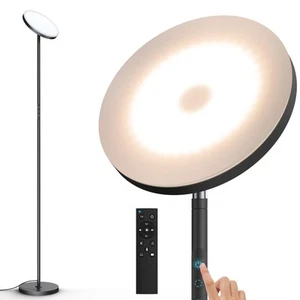 36W Bright Torchiere Floor Lamps,3500LM Stepless Dimmable Tall Floor Lamp wit... - Picture 1 of 6
