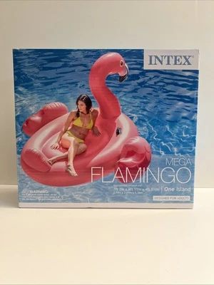 Intex Mega Flamingo Inflatable Pool Float Raft  7'2" X 6'11" X 4'5" Pink  NEW - Image 1 of 4