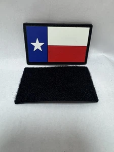 Texas Flag - 3D PVC Rubber Patch – Hook & Loop Backed - Washable - Picture 1 of 6