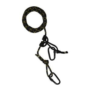 Rivers Edge 8' Lineman’s Style Climbing Rope With Prusik Knot With 2 Carabiners - Picture 1 of 5