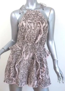 ZIMMERMANN HENNA FRIPPERY PLAYSUIT HELLROSA GEBLÜMT Gr. 1 Strampler Pullover - Bild 1 von 15