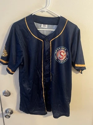 Spokane Indians STCU Gold Glove Member 25 Men’s Baseball Jersey Size M - Image 1 of 4